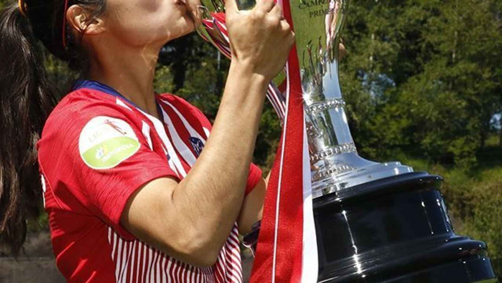 Kenti Robles, tras ganar la Liga con el Atlético de Madrid. Foto: Instagram (@kentirobles)
