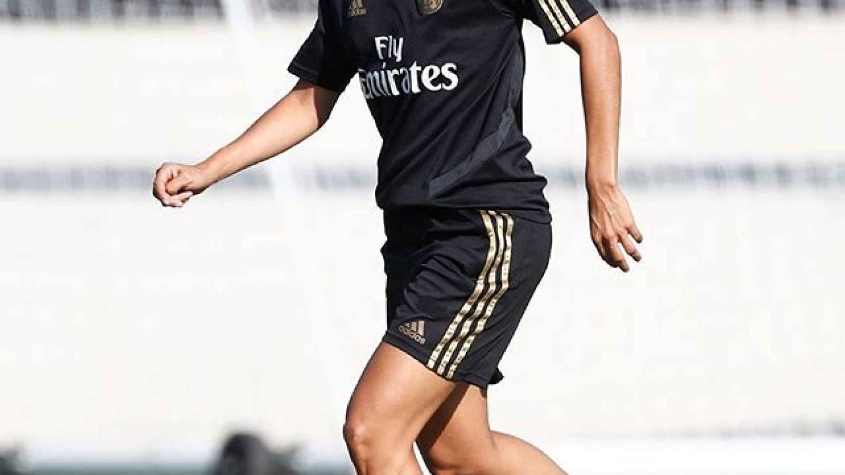 Kenti Robles, en un entrenamiento del Real Madrid Femenino. Instagram (@kentirobles)