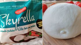 La skyrella es un queso fresco como la mozzarella, bajo en grasa pero muy rico en proteínas.