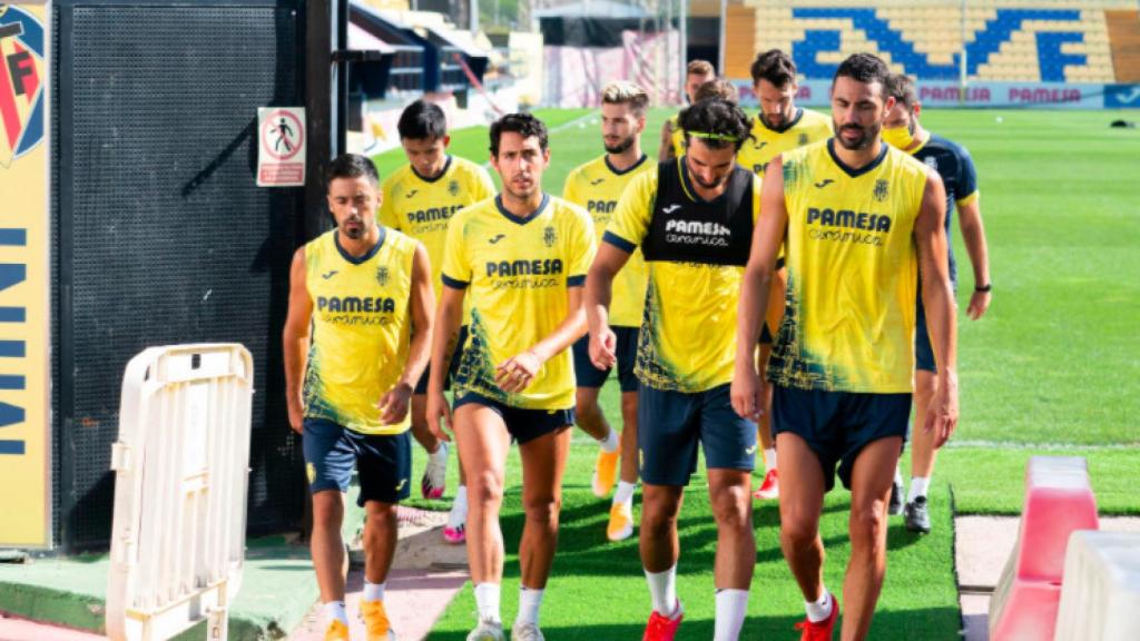 Jugadores del Villarreal durante la pretemporada