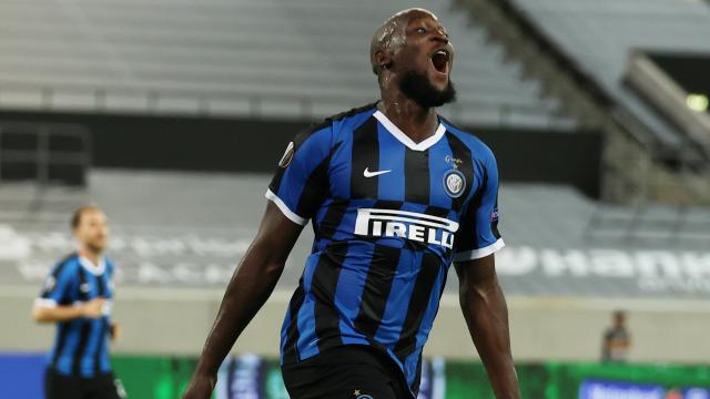 Lukaku celebra un gol con el Inter de Milán