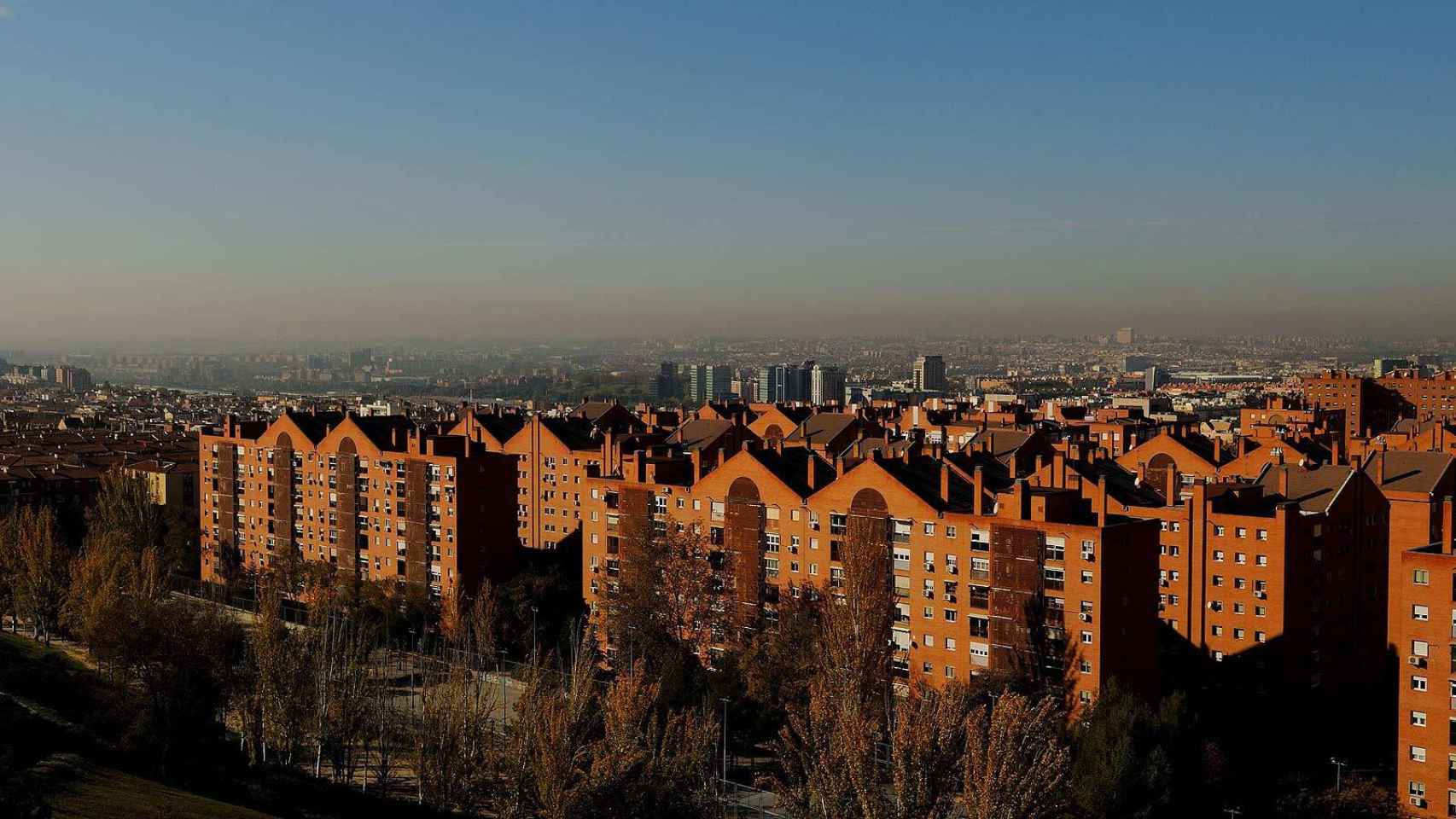 Imagen de contaminación en Madrid.
