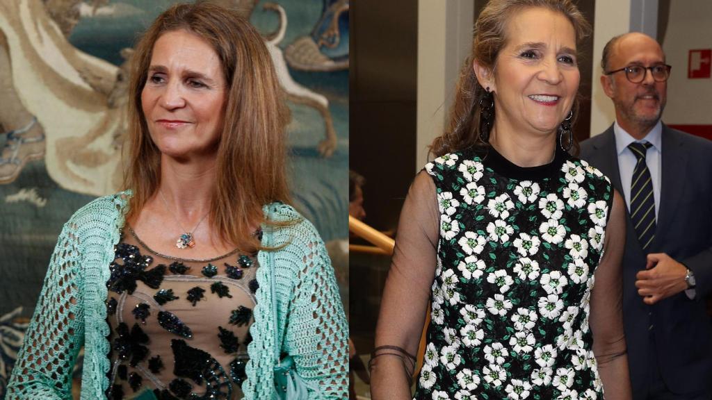 La infanta Elena ha incorporando de manera puntual a sus 'looks' las transparencias.