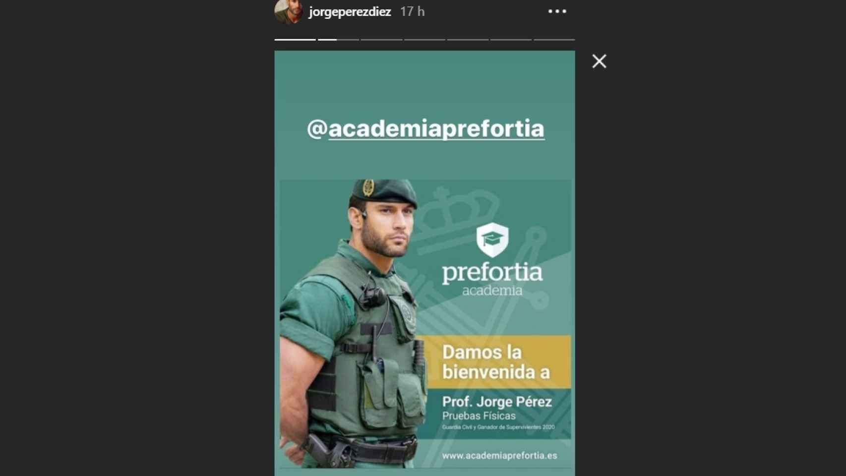 Imagen que Jorge Pérez ha subido a sus redes sociales.