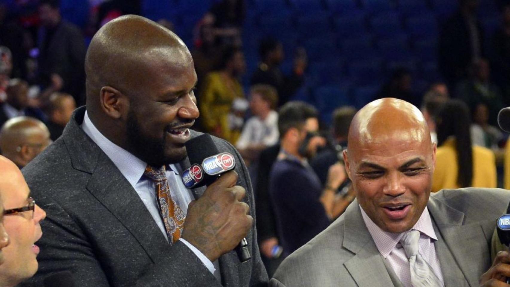 Charles Barkley junto a Shaquille O'Neal