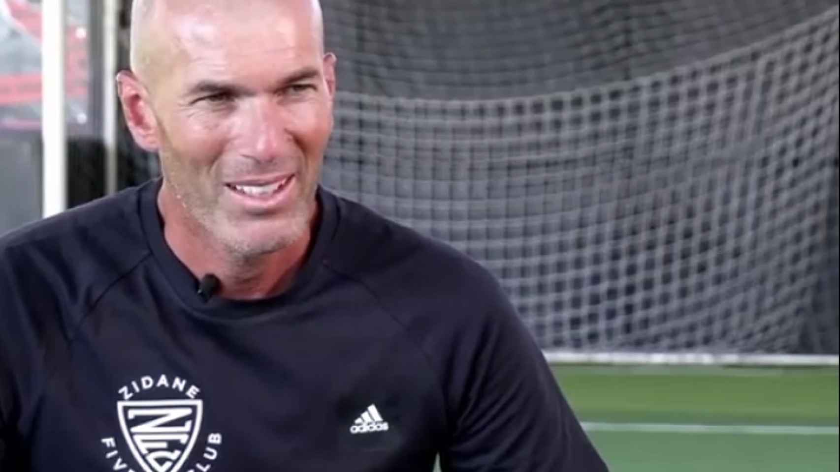 Zinedine Zidane, en la entrevista en Telefoot