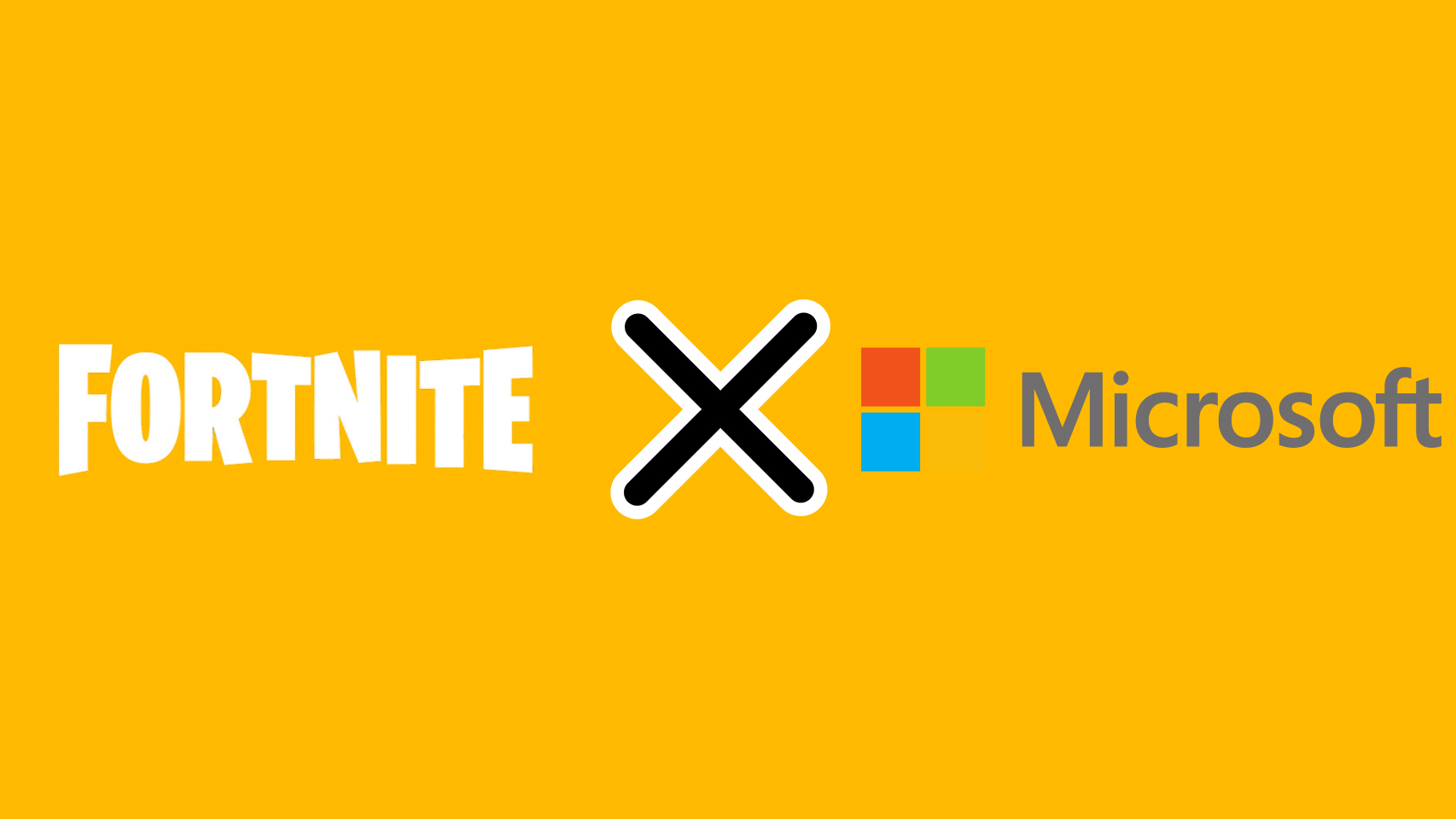 Logos de Fortnite y Microsoft.