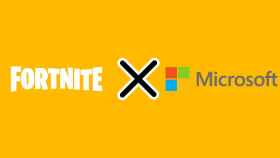 Logos de Fortnite y Microsoft.