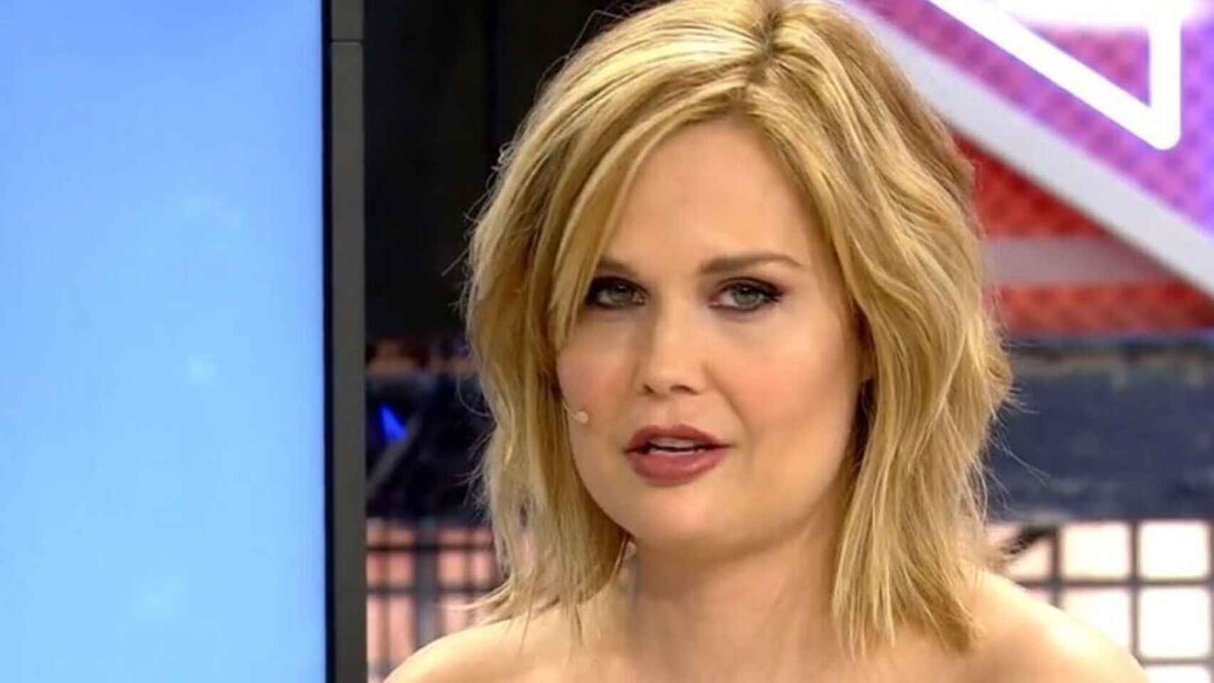Miriam Sánchez durante su última aparición en televisión.