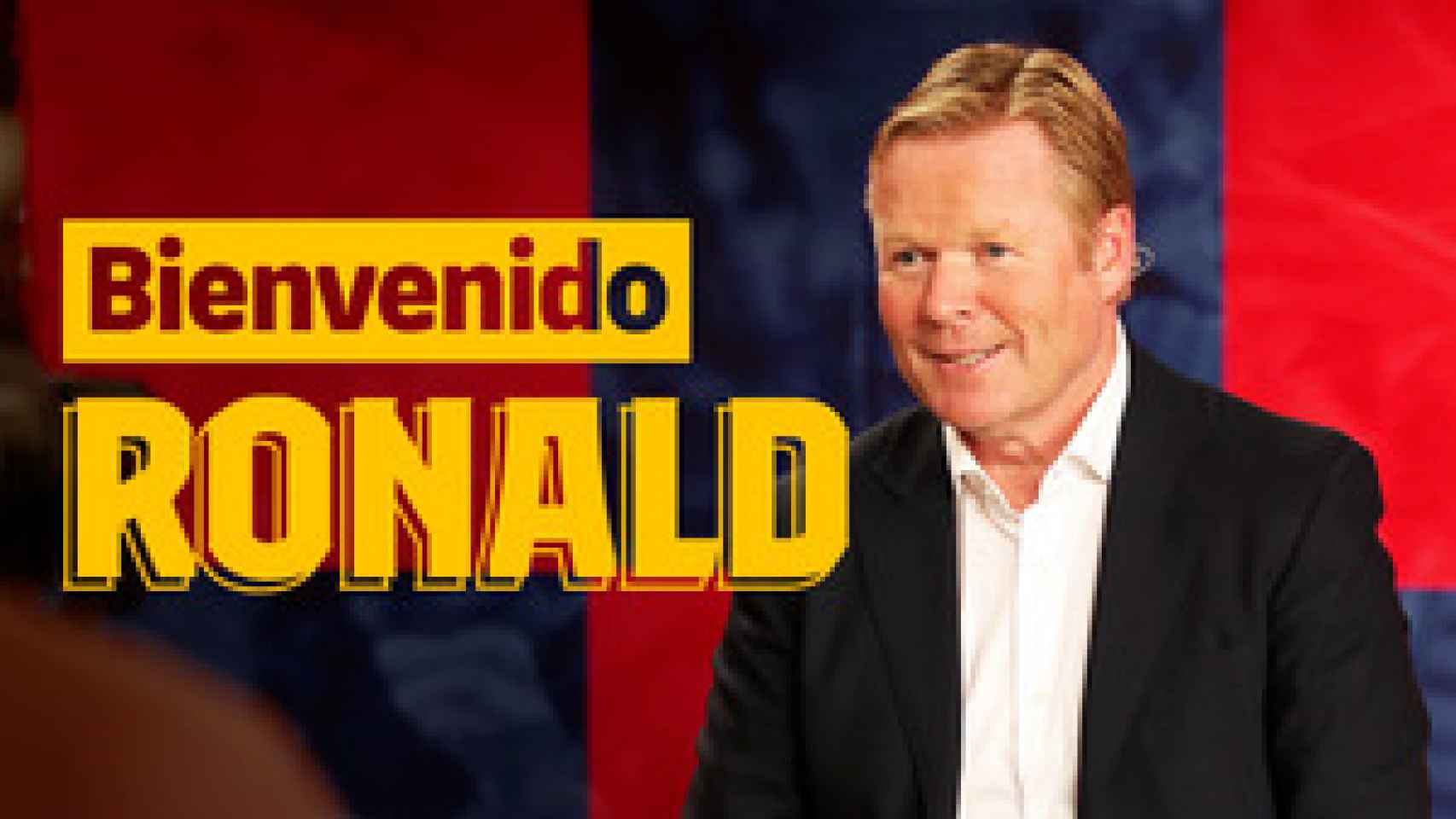 Ronald Koeman, en la televisión oficial del Barça