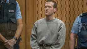 El terrorista Brenton Tarrant durante el juicio.