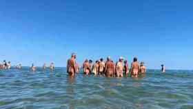Una tarde cualquiera en la playa naturista de Cap d'Agde.