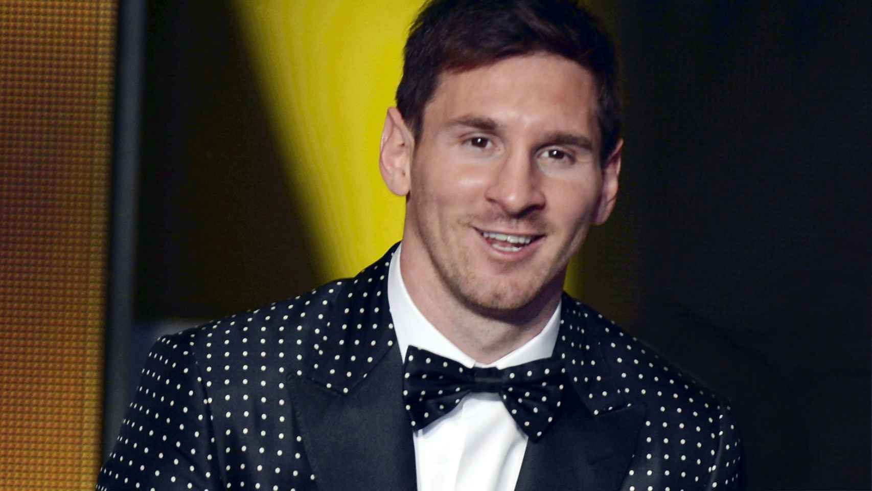 Lionel Messi, durante la gala del Balón de Oro.