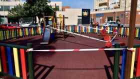 Un parque infantil en Madrid.