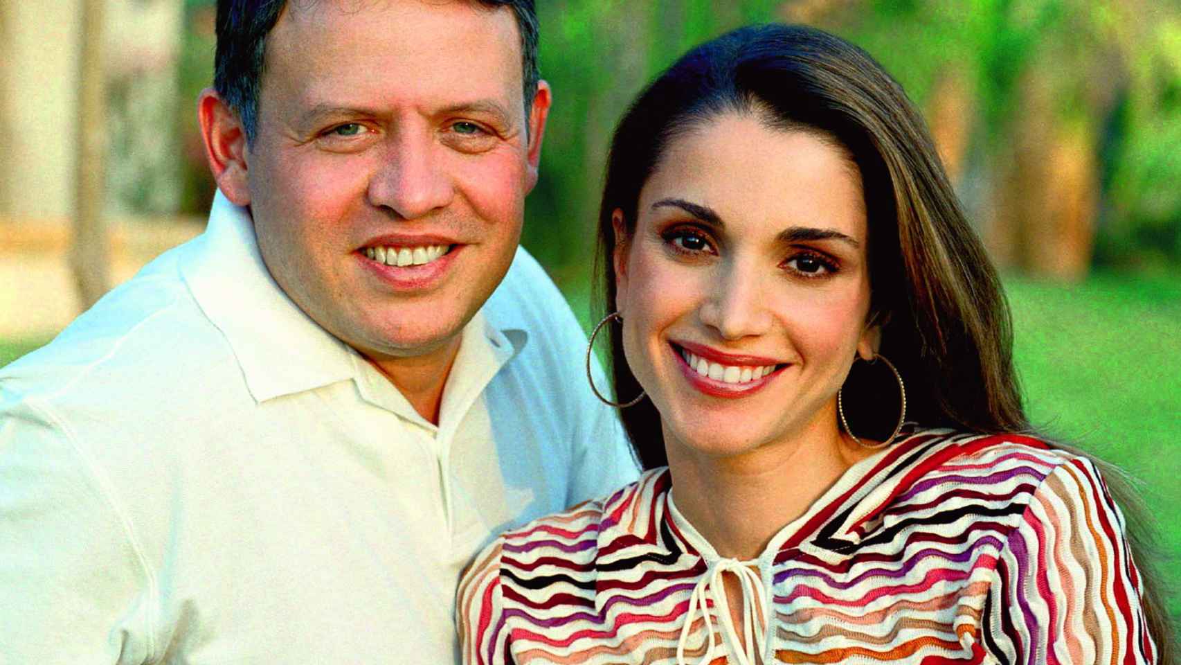 Abdulá II y Rania de Jordania, en 2003.