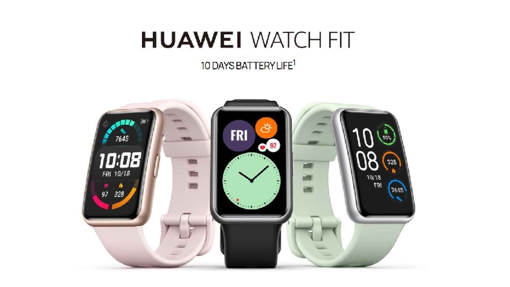 Nuevo Huawei Watch Fit: el smartwatch de Huawei con pantalla alargada