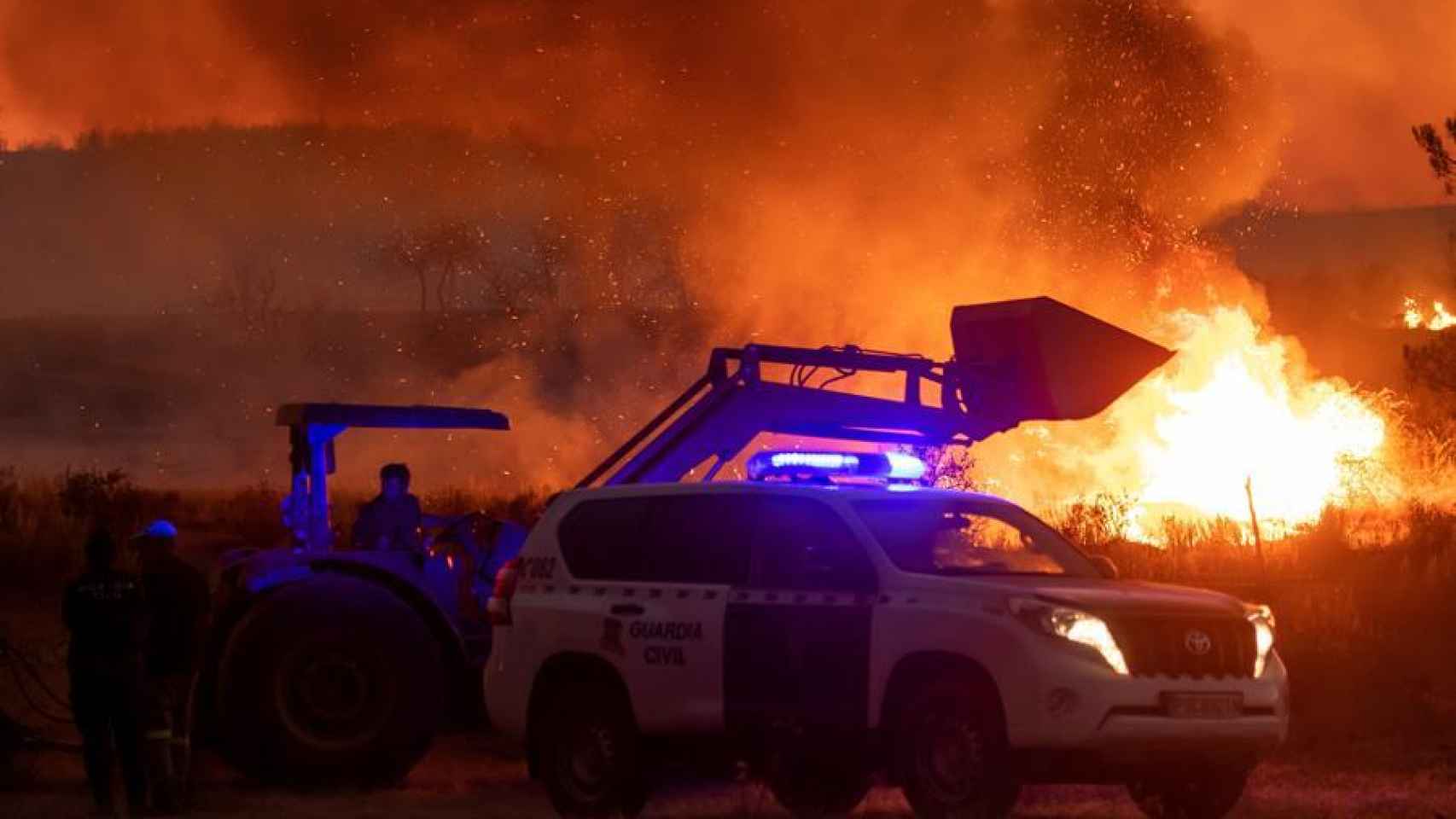 Incendio en Almonaster (Huelva). Efe