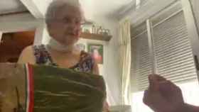 La abuela de Evelyn en una captura del vídeo viral.