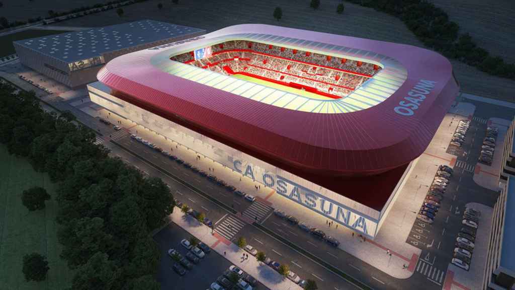 Recreación del nuevo estadio de El Sadar.
