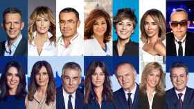Los presentadores de Mediaset