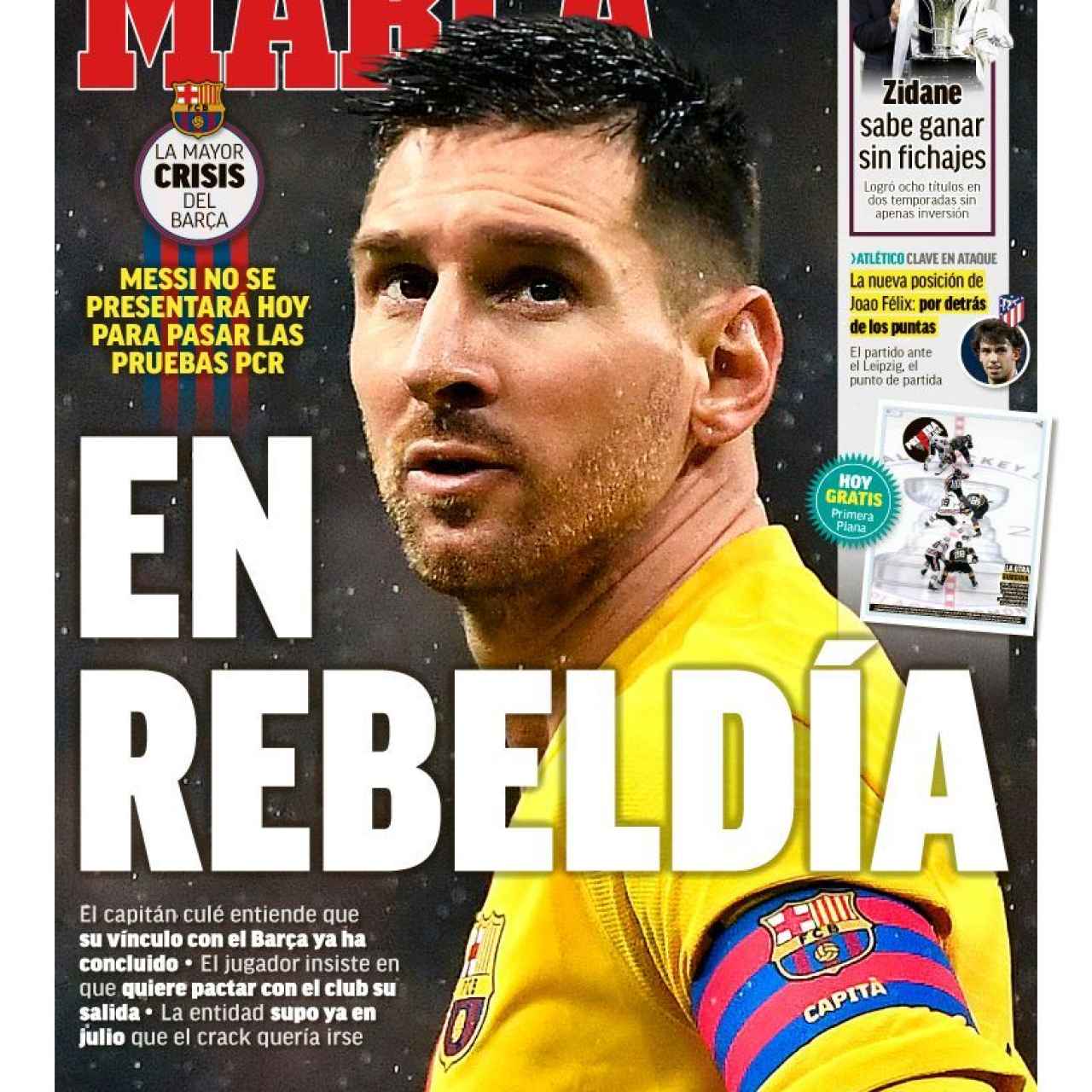 La portada del diario MARCA (30/08/2020)