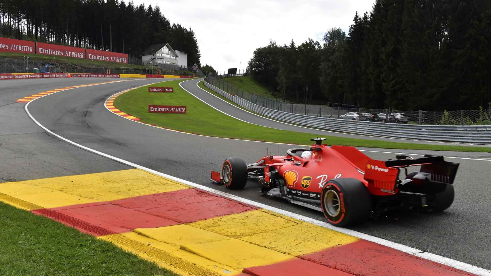 Vettel en el Gran Premio de SPA