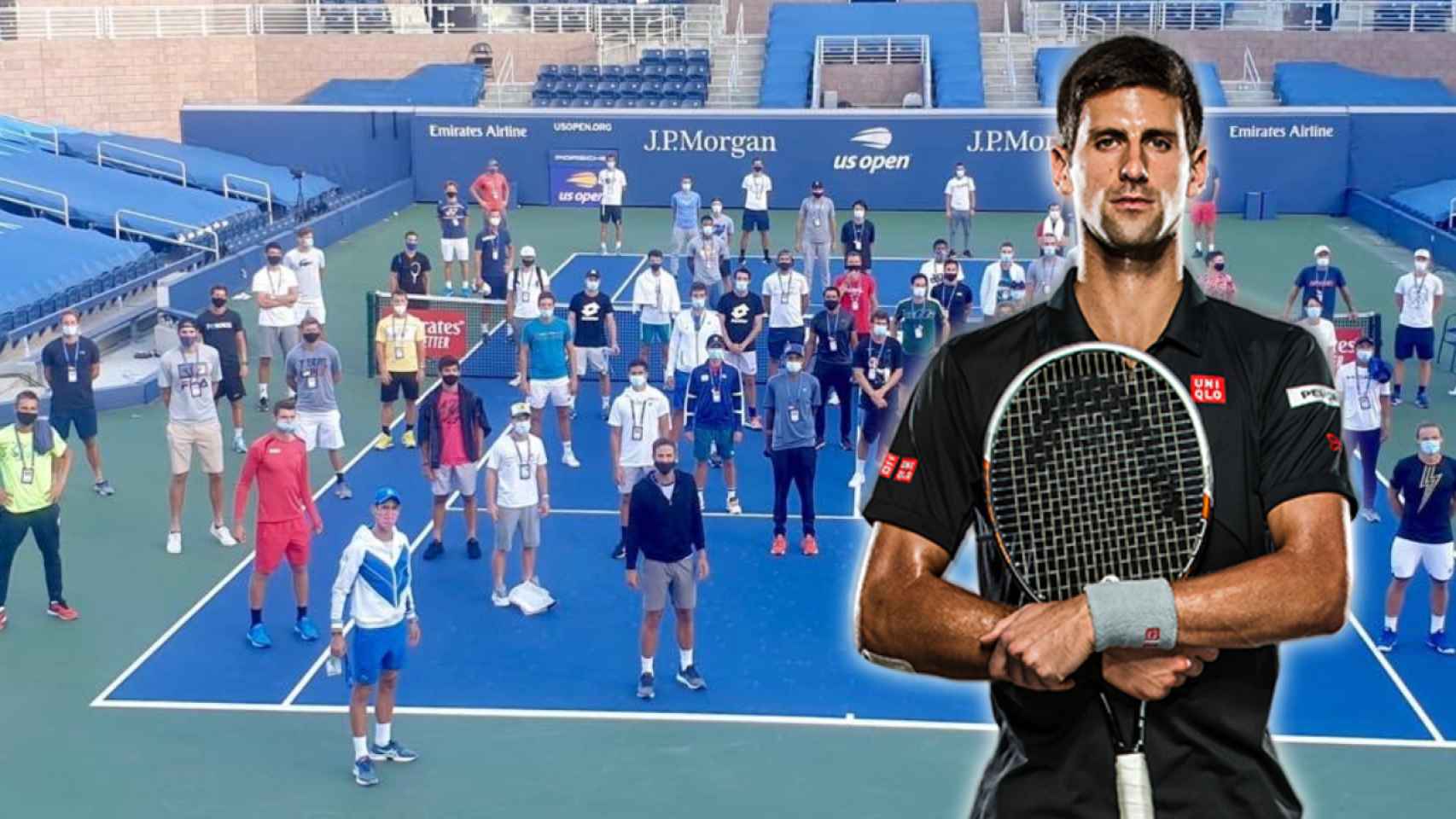 Novak Djokovic y el resto de tenistas que se han sumado a su nueva asociación