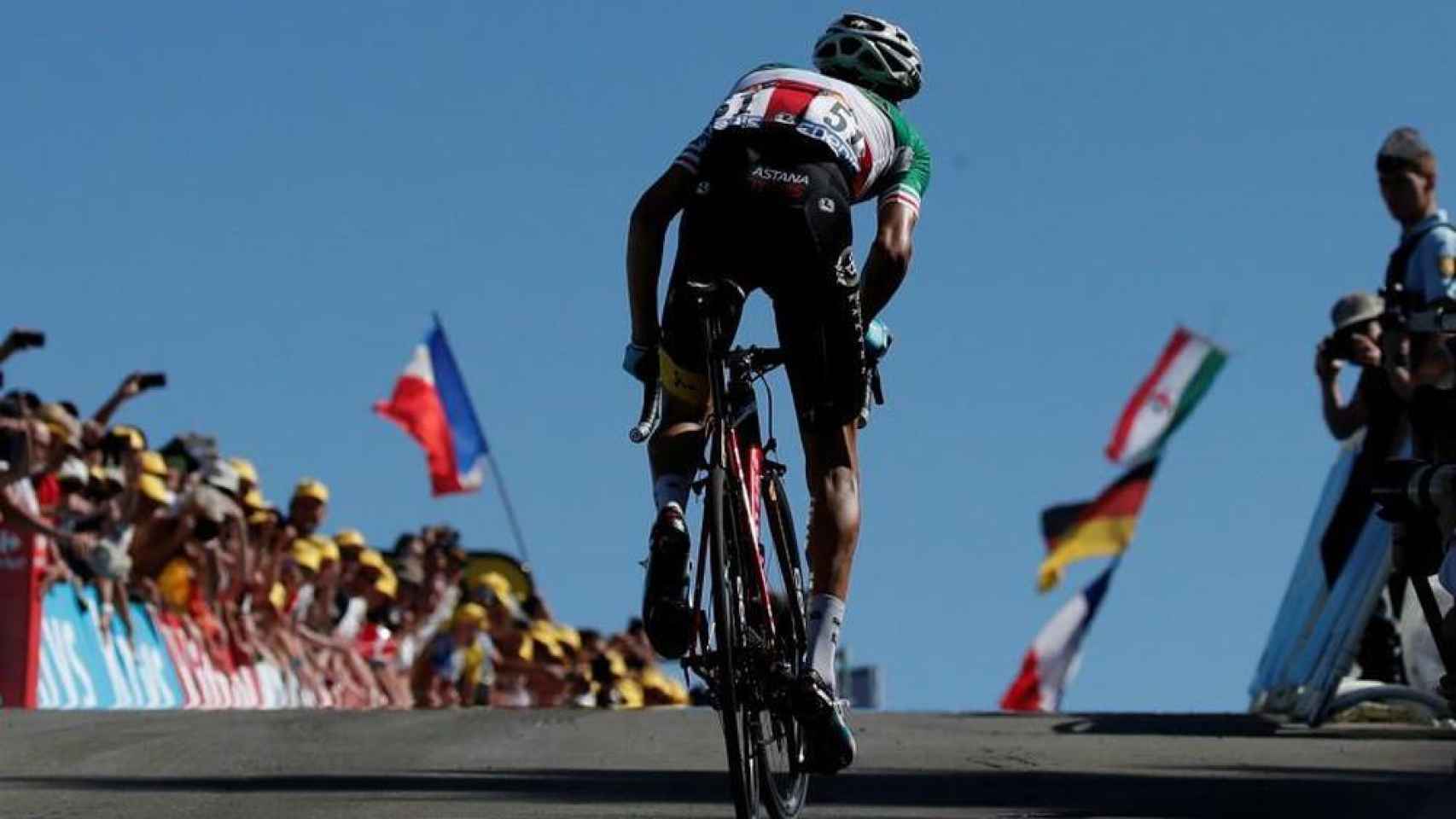 Vincenzo Nibali, en la Planche des Belles Filles en el Tour de Francia de 2014