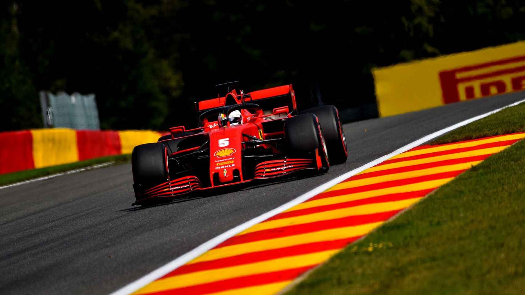 Vettel en el Gran Premio de Bélgica