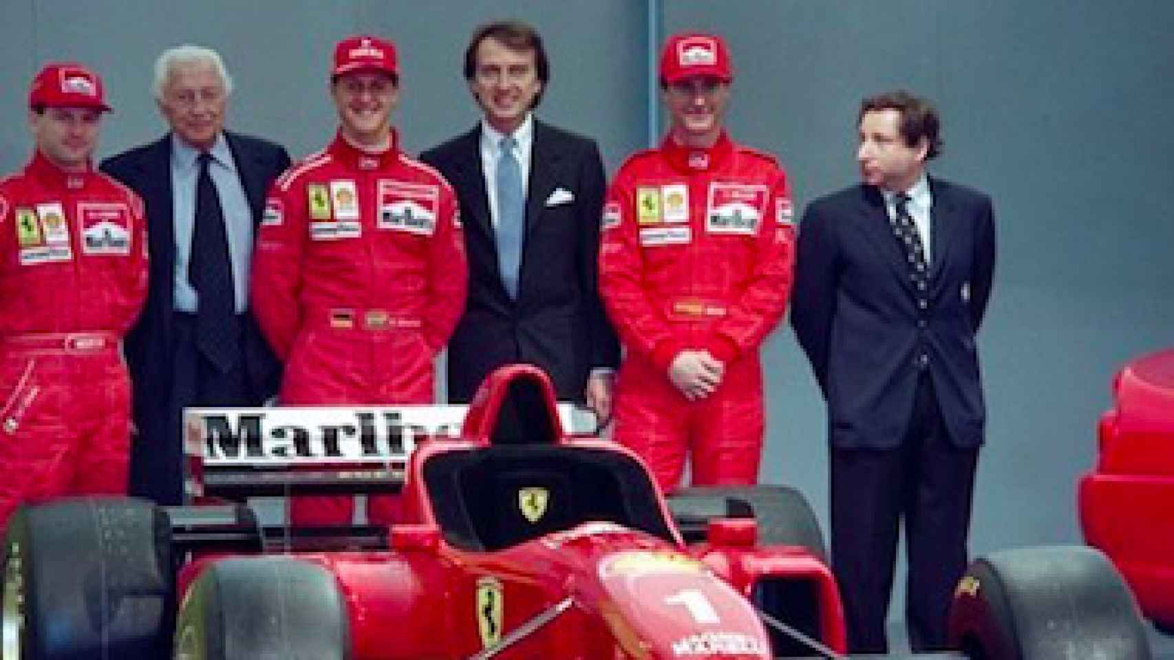 Schumacher en el equipo Ferrari en 1996