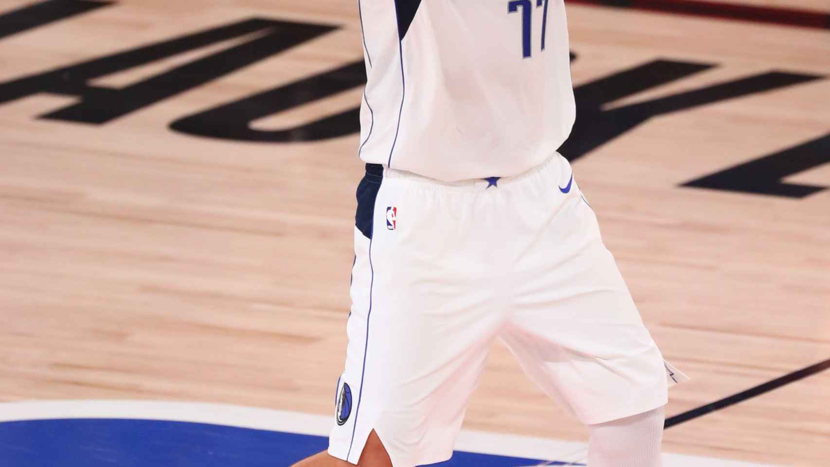 Luka Doncic, en un partido de los playoffs de la NBA con los Dallas Mavericks