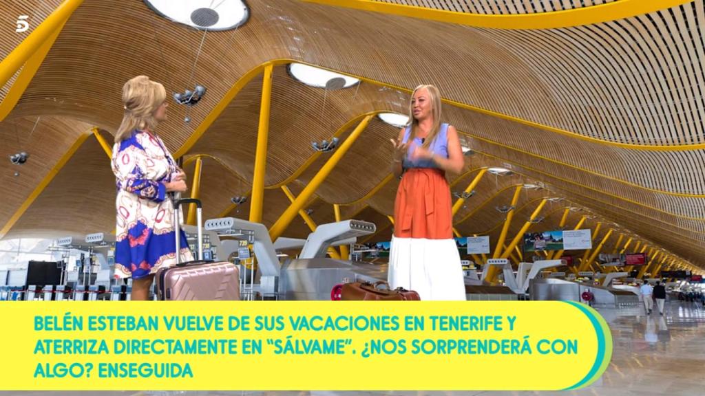 Lydia Lozano le ha dado la bienvenida a Belén Esteban, tras sus vacaciones.
