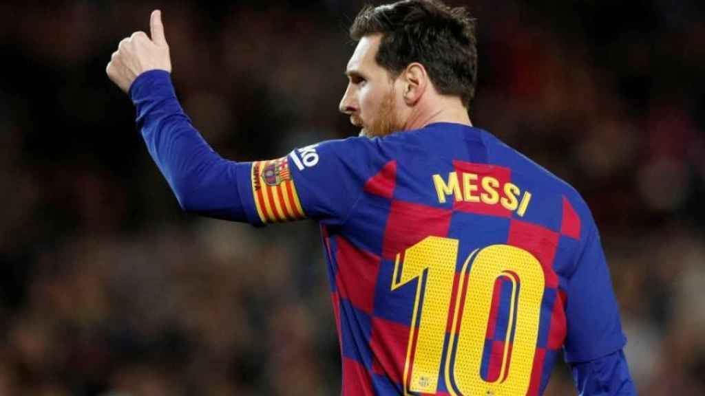 Leo Messi, en un partido del Barcelona en la temporada 2019/2020