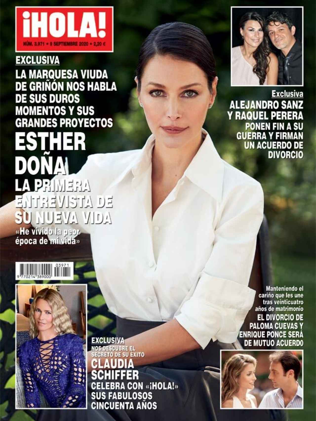 Esther Doña en la portada de '¡Hola!'.