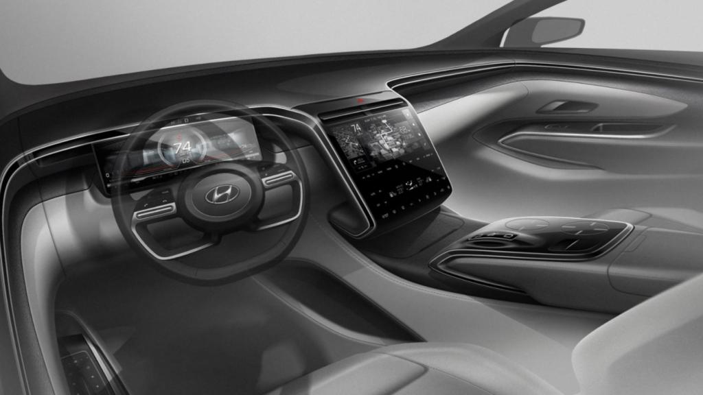 Interior del Hyundai Tucson de 2021.