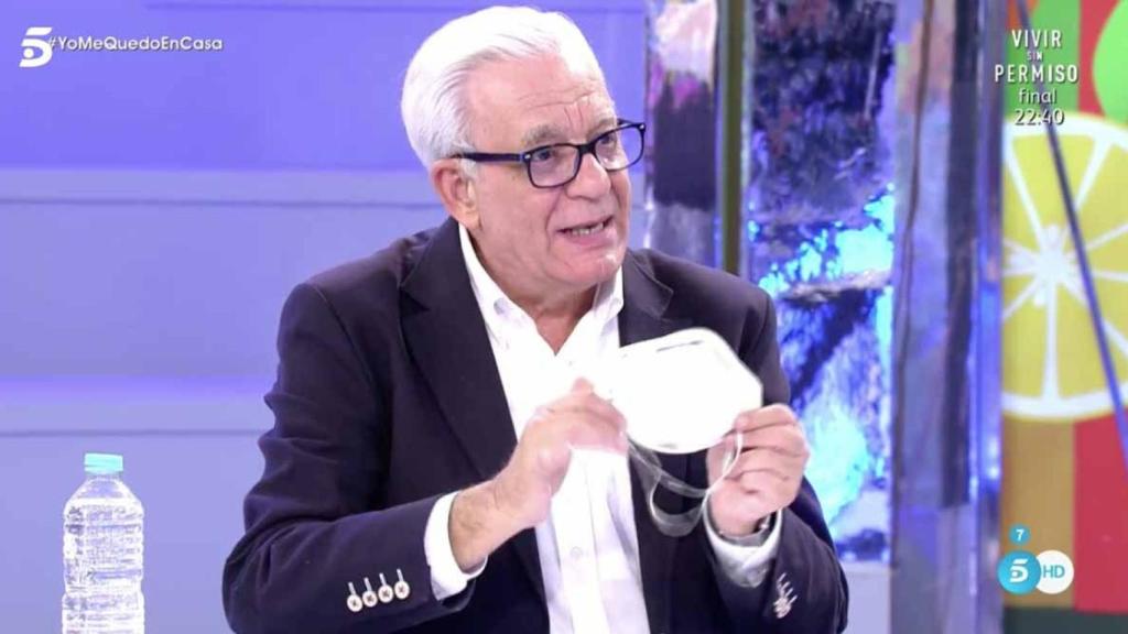Jesús Sánchez Martos en una de sus intervenciones en 'Sálvame' durante el mes de marzo.