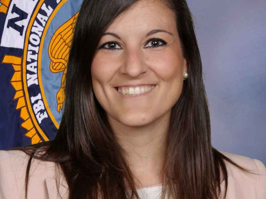 Adriana Tostón, en la Academia del FBI en Quantico.