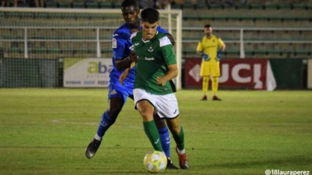 Álex Jiménez en un partido con el Toledo. Foto: Laura Pérez (CD Toledo)