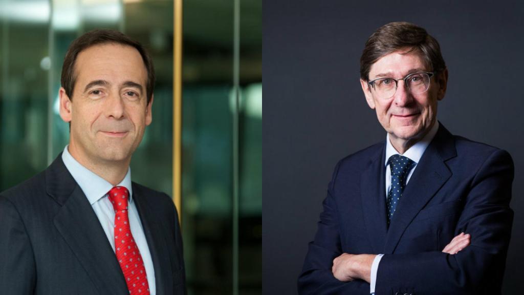 Gortázar y Goirigolzarri ultiman la fusión de CaixaBank y Bankia.
