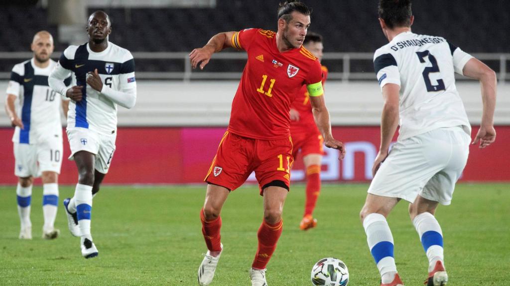 Gareth Bale, con la selección de Gales