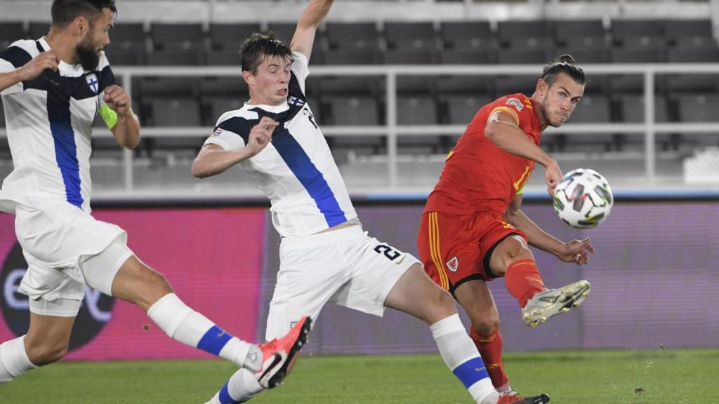 Gareth Bale, con la selección de Gales