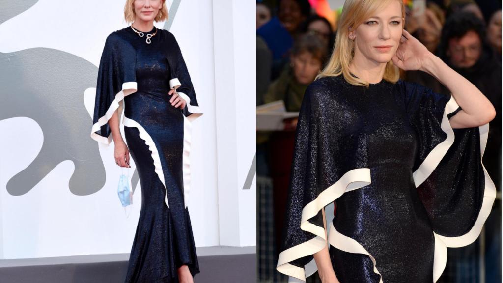 Cate Blanchett ha lucido el mismo vestido de Esteban Cortázar con el que posó en 2015.