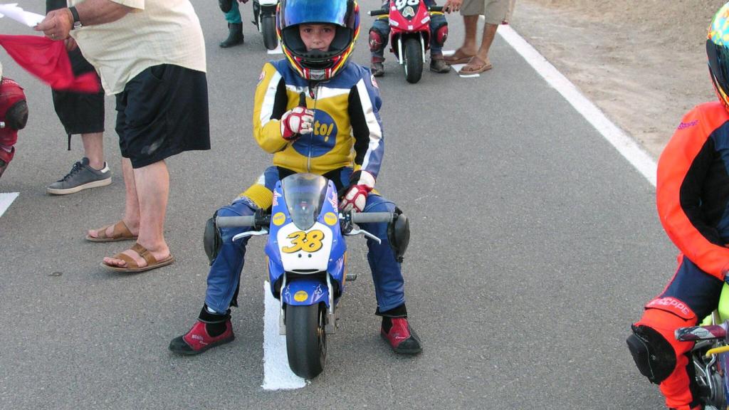 Ana Carrasco, con 7 años.