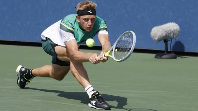 Davidovich, durante el partido ante Norrie.