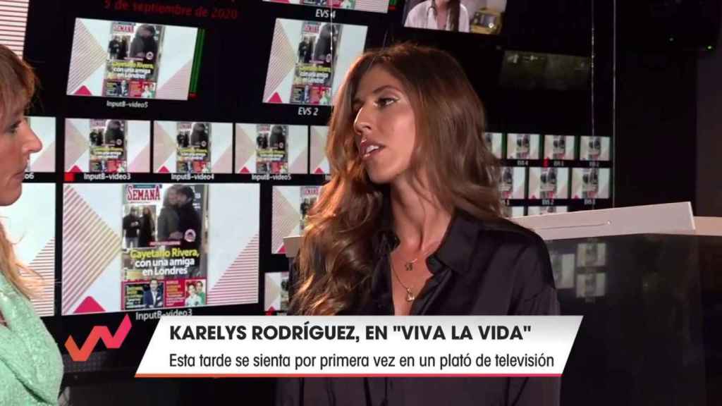 Karelys Rodríguez se ha mostrado muy nerviosa en su primera intervención.