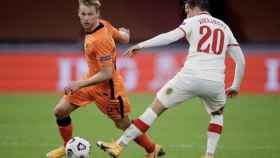 De Jong jugando con Holanda