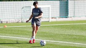 Marta Corredera durante un entrenamiento del Real Madrid