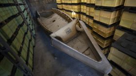 Molde para fabricar una embarcación de 18 metros que iba a destinarse al tráfico de cocaína en las Rías Baixas.