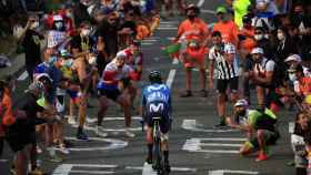 Los aficionados en la subida al Peyresourde del Tour de Francia 2020
