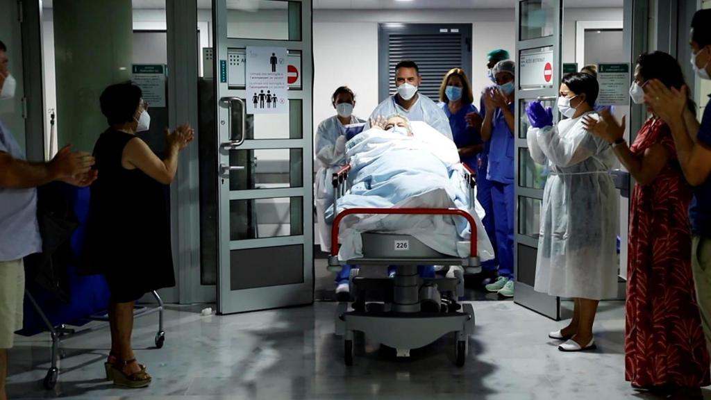 Manolo Salcés, tras pasar 159 días ingresado en la UCI del Hospital Son Espases de Palma.